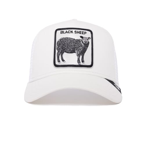 Goorin Bros. Unisex-Erwachsene The Farm Original Adjustable Snapback Mesh Trucker Hat Baseballkappe, Elfenbein (das Schwarze Schaf), Einheitsgre von Goorin Bros.