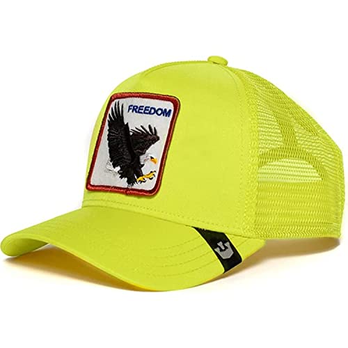 Goorin Bros. Unisex-Erwachsene The Farm Original Adjustable Snapback Trucker Hat Baseballkappe, Gelb (Der Freiheitsadler), Einheitsgröße von Goorin Bros.