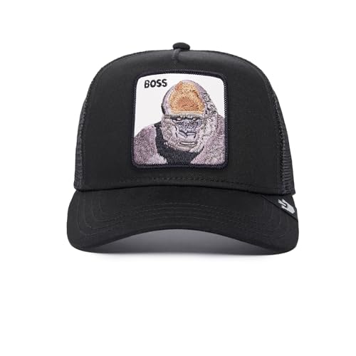 Goorin Bros. Unisex-Erwachsene The Farm Original Adjustable Snapback Trucker Hat Baseballkappe, Schwarz (der Boss), Einheitsgre von Goorin Bros.