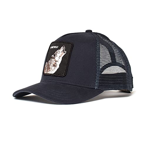 Goorin Bros. Herren The Farm Verstellbare Snapback Mesh Trucker Hat Baseballkappe, Marine (Wolf), Einheitsgröße von Goorin Bros.