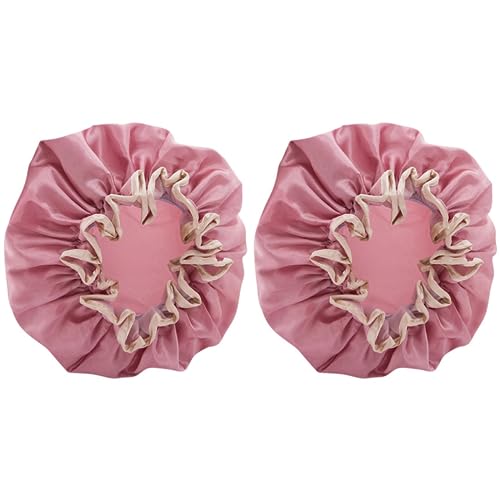 Goorvoucs 2X Doppel Lagige Dusch Haube Wasserdichter Damen Hut Baden Langes Haar Baden Kopf Bedeckung Haar Abdeckung Öl Dampf Trockene Haar Kappe Rosa Goorvoucs 2X Doppel Lagige Dusch Haube Wasserdichter Damen Hut Baden Langes Haar Baden Kopf Bedeckung Haar Abdeckung Öl Dampf Trockene Haar Kappe Rosa von Goorvoucs