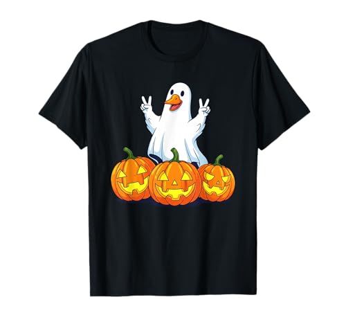 Lustiger Geisterkürbis-Boo für Halloween, Kinder, Herren und Damen T-Shirt von Goose Lovers Geese Halloween Ghost Pumpkin Outfits
