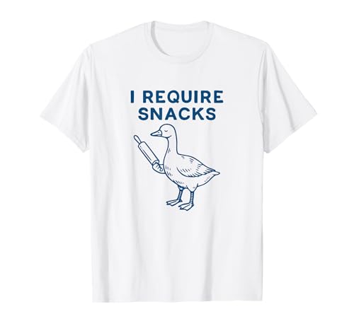 I Require Snacks Silly Goose Lustiger Witz Humor für Männer Frauen T-Shirt I Require Snacks Silly Goose Lustiger Witz Humor für Männer Frauen T-Shirt von Goose Snack Humor