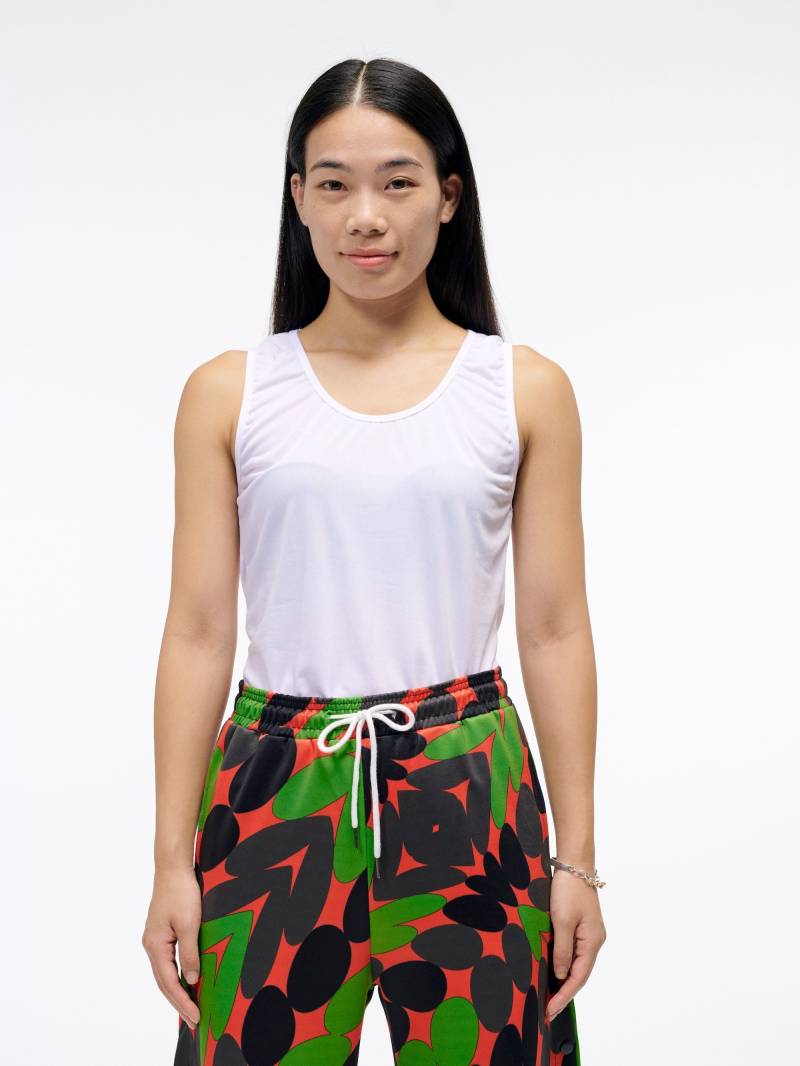 Das Perfekte Weiße Tank Top | Ein Einfaches Basic Für Jeden Tag Stylin' Ärmelloses in Weiß Gans Taffy von GooseTaffy