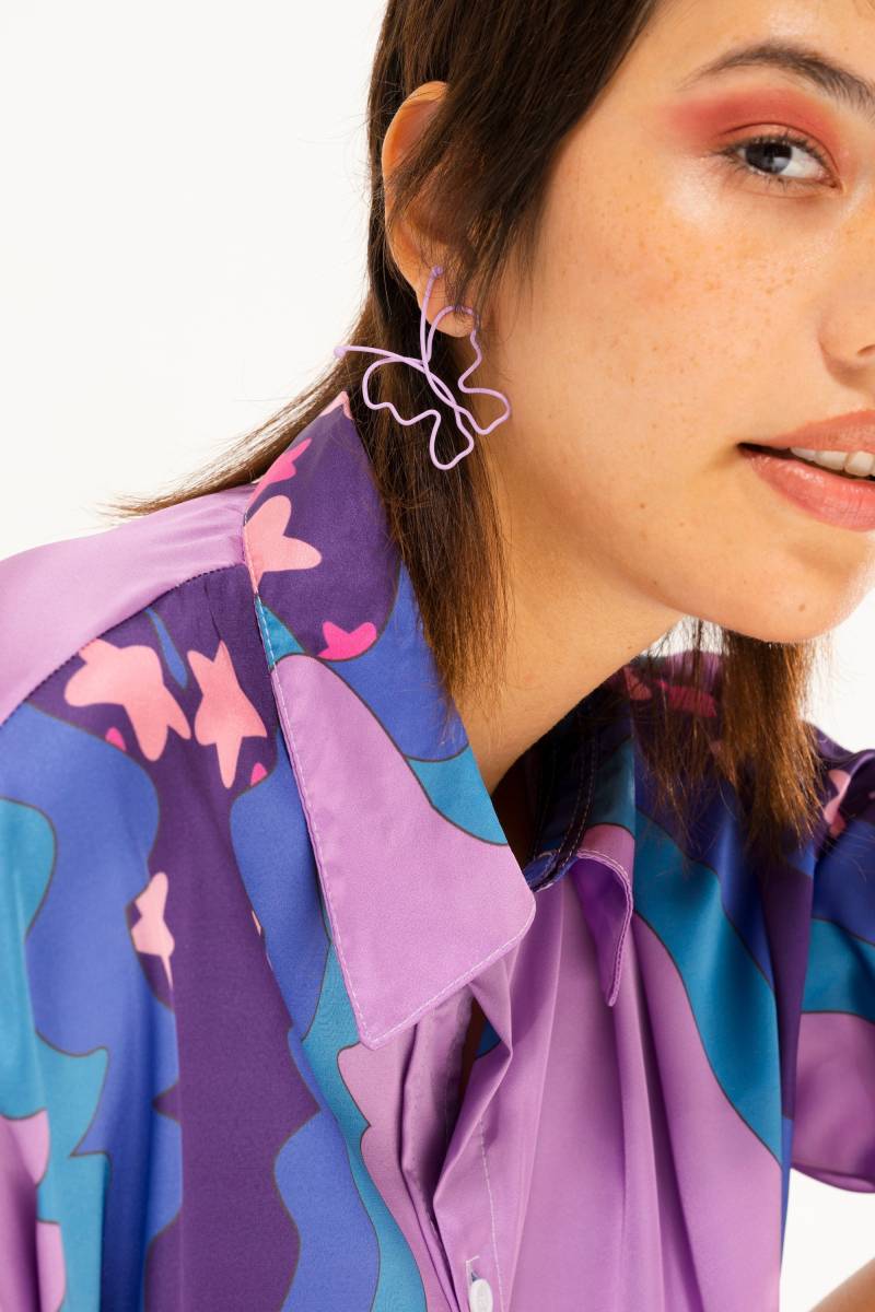 Die Flatternden Schmetterling Ohrringe | Ein Super Chices Ohrstecker Accessoire Draht in Lavendel Gans Taffy von GooseTaffy