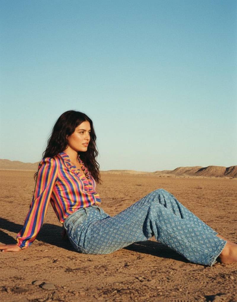 Die Star Crossed Jeans | Deine Neue Lieblingshose Relaxed Fit Mid Wash Denim Mit Hoher Taille Und Allover Cutout Detail Gänse Toffee von GooseTaffy