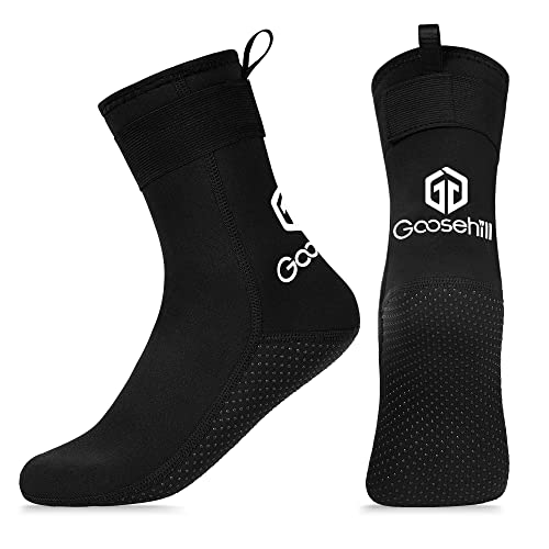 Goosehill Neoprensocken, 3mm Tauchsocken/Thermosocken/Neopren Socken mit Anti-Rutsch Partikeln für Herren und Damen, Geeignet zum Tauchen, Schnorcheln, Schwimmen, Kanufahren, Beachvolleyball, Paddeln Goosehill Neoprensocken, 3mm Tauchsocken/Thermosocken/Neopren Socken mit Anti-Rutsch Partikeln für Herren und Damen, Geeignet zum Tauchen, Schnorcheln, Schwimmen, Kanufahren, Beachvolleyball, Paddeln von Goosehill