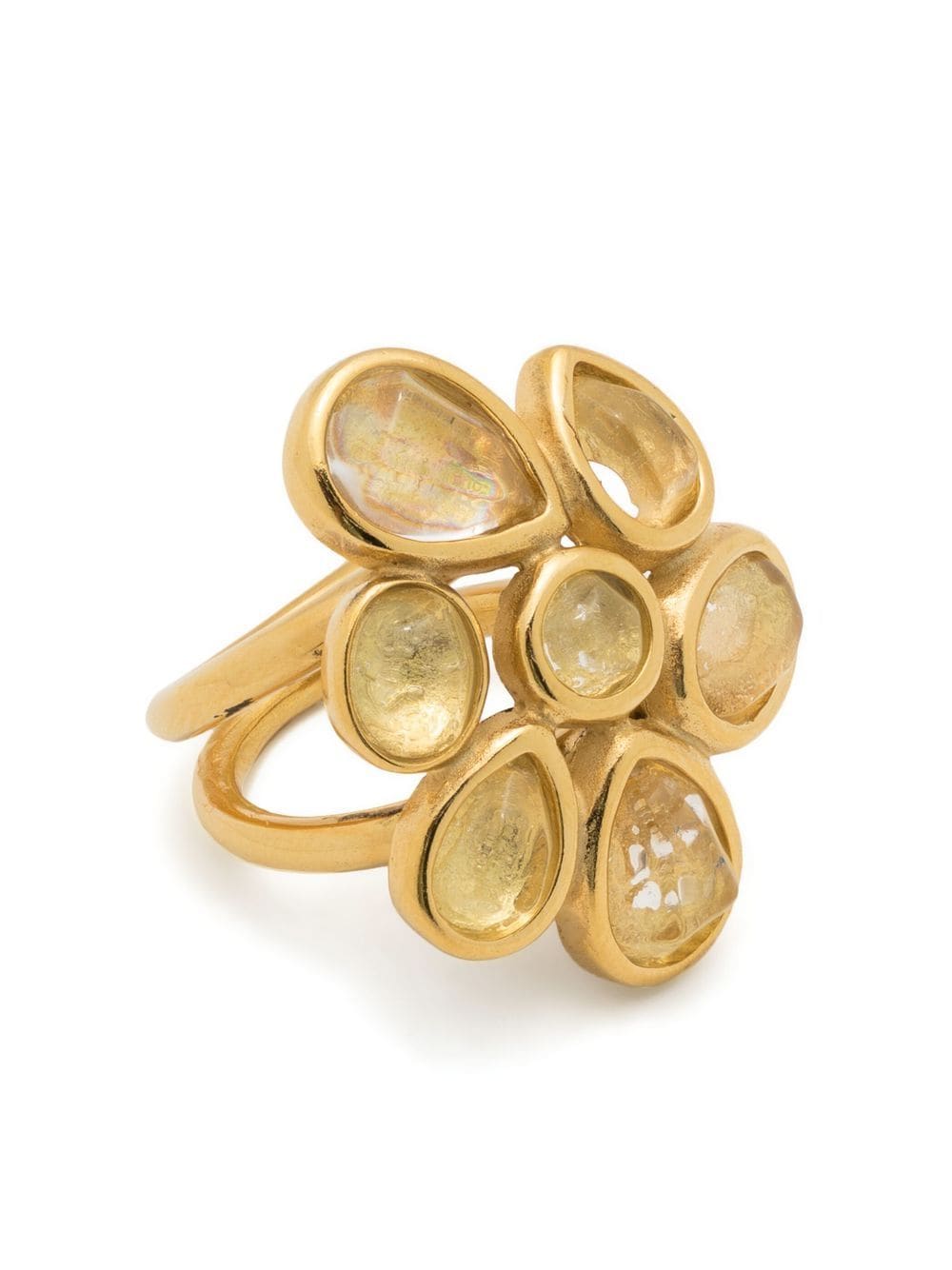 Goossens Ring mit Mini Cabochons - Gold von Goossens