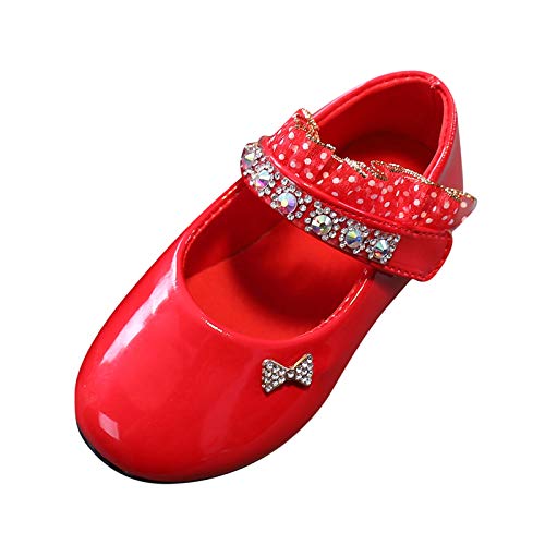 Goosuny Halbschuhe Mädchen Bequem Lackleder Kleinkind Sneaker Ballerinas Leder Kinder Mädchen Ballerinas Festliche Taufschuhe Schuhe Für Festliche Partei Hochzeit von Goosuny