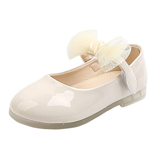 Goosuny Halbschuhe Mädchen Bequem Lackleder Kleinkind Sneaker Ballerinas Leder Kinder Mädchen Ballerinas Festliche Taufschuhe Schuhe Für Festliche Partei Hochzeit von Goosuny