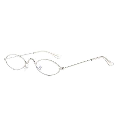 Goosuny Klassische Mode Sonnenbrille Polarisierte Kleine Runde Brille Metallrahmen Mini Vintage Oval Bonbonfarben Unisex Gläser Retro Brillen UV400 Schutz für Frauen Männer von Goosuny