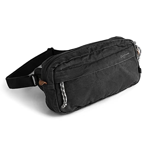 Gootium Herren Crossbody Pack – Canvas Daily Essentials Sling Bag Small Shoulder Backpack, anthrazit, Medium von GOOTIUM