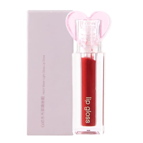 Glitzer-Lipgloss, Langanhaltendes Lippenglanzöl, Tragbarer Lip Jelly Lipgloss für wasserglänzende, spiegelnde, pralle Lippen für Frauen und Mädchen Goowafur von Goowafur