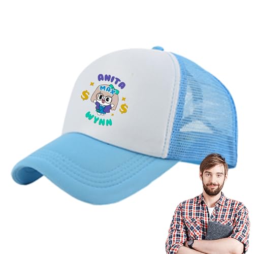 Goowafur Anita Max Wynns Cap, Modische Joke Mesh Snapback Cap, Ich Brauche einen Max Win Lustige Trucker,lustige Baseballkappen, Verstellbare Sommer-Netzhüte für Damen und Herren von Goowafur