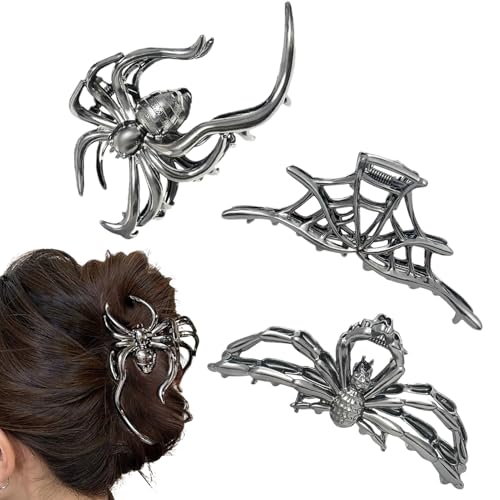 Goowafur Halloween Krallen Clips Für Damen | Fester Halt Haarklammern | 3 Stück Styling-Accessoires Für Frauen Mädchen Schülerinnen Studentinnen Reise Schule Hochschule Konzerte Tanzen von Goowafur