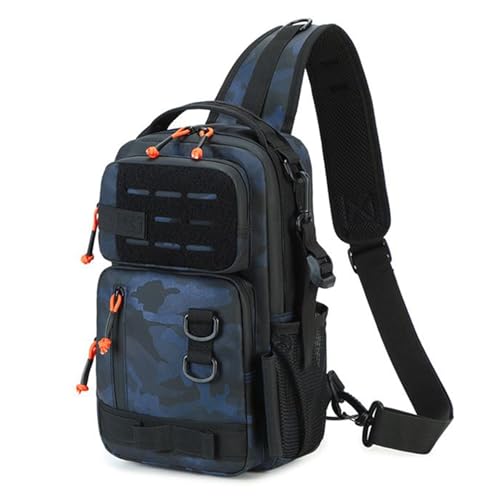 Goowafur Herren Umhängetasche - Robuste wasserdichte Ködertasche | Angelzubehör Für Reisen Camping Wandern Angeln Süßwasser Salzwasser von Goowafur
