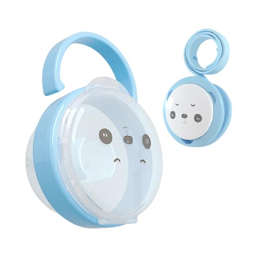 Goowafur Schnullerhalter Für Babys - Schnullerbox Mit Kette,Kompaktes Reisezubehör Für Wickeltasche Und Kinderwagen Und Mädchen von Goowafur
