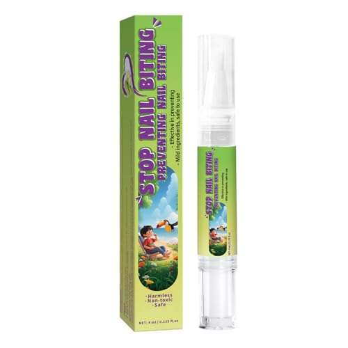 Goowafur Stopp Nägelkauen Bei Kindern - 4ML Nagellack Gegen Daumenlutschen,Sicherer Daumenlutschen Stopper Für Kleinkinder Unterwegs Frauen Männer von Goowafur