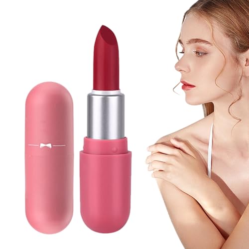 Matter Lippenstift für Frauen - Wischfester Lippenstift - Langlebiger, antihaftbeschichteter Cup-Lipgloss, der nicht verblasst, wasserfeste Lippentönung, hochpigmentiertes Make-up-Geschenk Goowafur von Goowafur