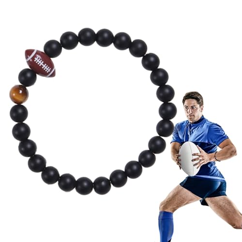 Sportarmbänder für Jungen,Sportpartyarmbänder - Sportarmbänder Rugby Fußball | Sport-Partygeschenke, Sportarmbänder für Kinder, Jugendliche, Erwachsene und Teamfans Goowafur von Goowafur