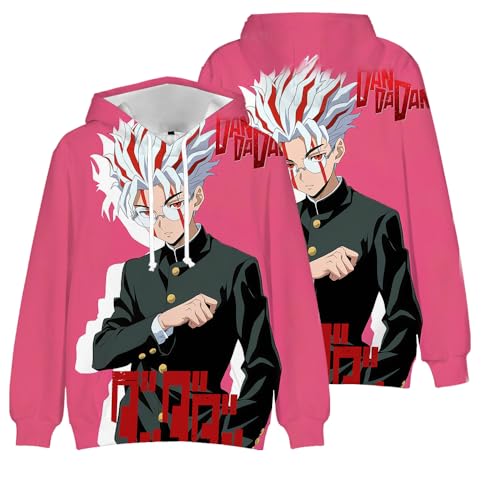 Anime DAN DA DAN Sweatshirt Ayase Momo Pullover 3D Cartoon Print Turbo Granny Hoodie Okarun Takakura Ken Casual Daily Costume Sweatshirt DAN DA DAN Merch Kapuzenpullover von Gooyeh