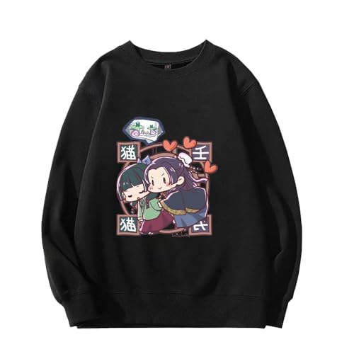 Anime Sweatshirt Maomao Pullover 3D Cartoon Print Jinshi Hoodie Maomao/Jinshi Casual Daily Costume Sweatshirt Maomao Merch Kapuzenpullover S-4XL von Gooyeh
