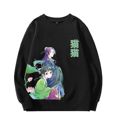 Anime Sweatshirt Maomao Pullover 3D Cartoon Print Jinshi Hoodie Maomao/Jinshi Casual Daily Costume Sweatshirt Maomao Merch Kapuzenpullover S-4XL von Gooyeh