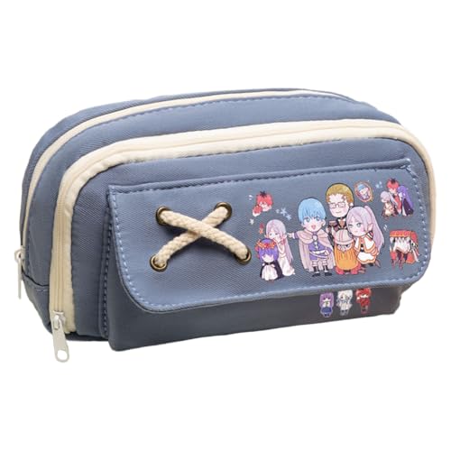 Frieren Federmäppchen Student Schreibwaren Federmäppchen Anime Frieren Merch Schreibwaren Tasche Schulsaison Geschenk für Schüler Mädchen und Jungen, Typ 6, 21*11*5.5cm, Kosmetikkoffer von Gooyeh