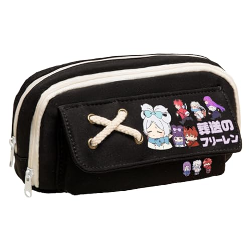 Frieren Federmäppchen Student Schreibwaren Federmäppchen Anime Frieren Merch Schreibwaren Tasche Schulsaison Geschenk für Schüler Mädchen und Jungen, Typ 8, 21*11*5.5cm, Kosmetikkoffer von Gooyeh