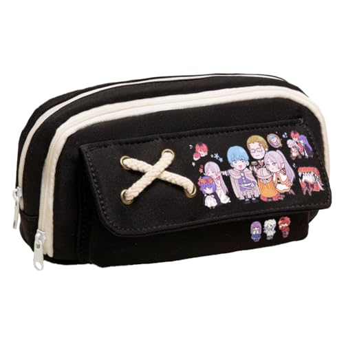 Frieren Federmäppchen Student Schreibwaren Federmäppchen Anime Frieren Merch Schreibwaren Tasche Schulsaison Geschenk für Schüler Mädchen und Jungen, Typ 9, 21*11*5.5cm, Kosmetikkoffer von Gooyeh