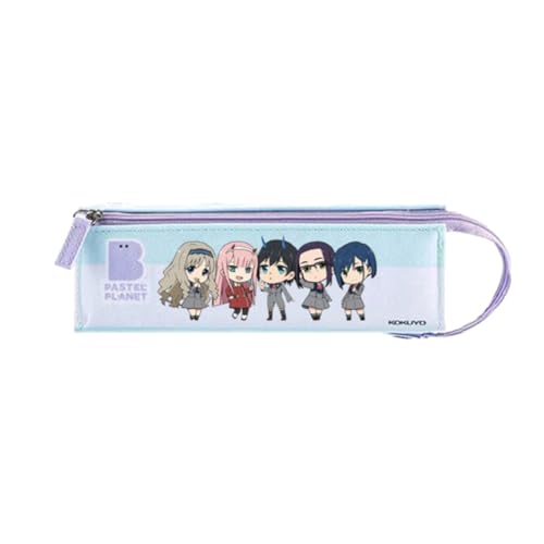 Gooyeh 02/Zero Two Federmäppchen, Anime 02 Federmäppchen, Cartoon-Stifttasche, tragbares Schreibwarenetui, große Kapazität, Federmäppchen, Anime-Geschenke, geeignet für Schüler, 02 Federmäppchen, 19,5 von Gooyeh