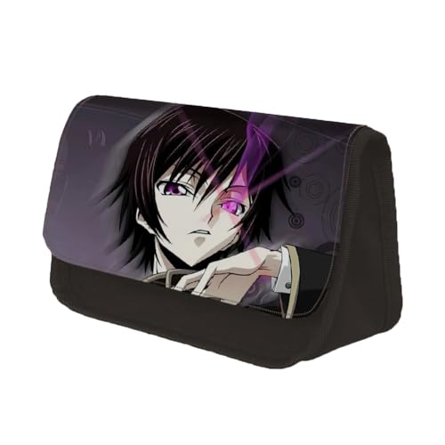 Gooyeh Anime Federmäppchen Lelouch Lamperouge Schreibwarentasche Große Kapazität Cartoon Schreibwaren Anime Federmappe Kinder/Büro Dreieck Federmäppchen von Gooyeh