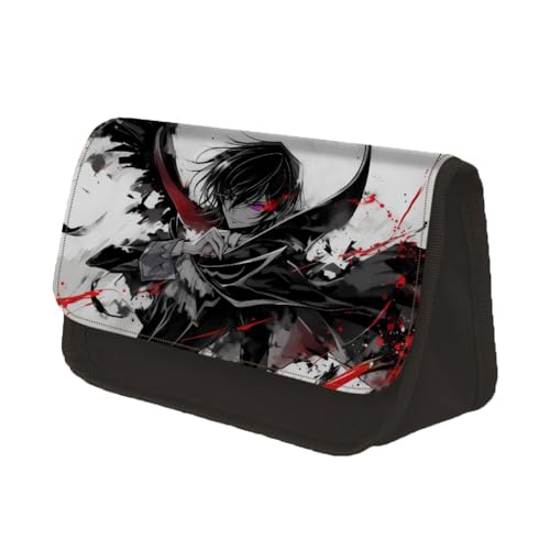 Gooyeh Anime Federmäppchen Lelouch Lamperouge Schreibwarentasche Große Kapazität Cartoon Schreibwaren Anime Federmappe Kinder/Büro Dreieck Federmäppchen von Gooyeh