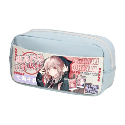 Gooyeh Anime Federmäppchen Nagito Komaeda Federmäppchen Nanami Chiaki Schreibwaren Tasche Große Kapazität Kokichi Oma Schreibwaren Tasche Schulsaison Geschenke für Studenten, Typ 14, 24*12*10cm von Gooyeh