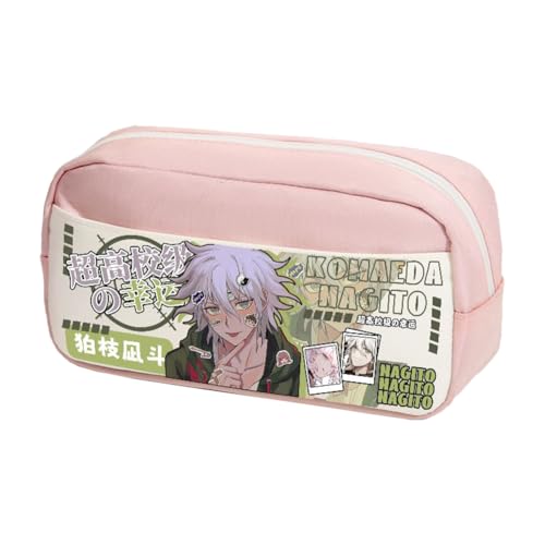 Gooyeh Anime Federmäppchen Nagito Komaeda Federmäppchen Nanami Chiaki Schreibwaren Tasche Große Kapazität Kokichi Oma Schreibwaren Tasche Schulsaison Geschenke für Studenten, Typ 3, 24*12*10cm von Gooyeh