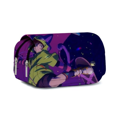 Gooyeh Anime Federmäppchen Sakurayashiki Kaoru/Kyan Reki Stifttasche Doppelreißverschluss Federmäppchen Große Kapazität Stifttasche Studenten Schreibwaren Tasche Anime Tasche Schreibwaren Bürobedarf, von Gooyeh
