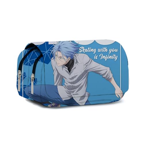 Gooyeh Anime Federmäppchen Sakurayashiki Kaoru/Kyan Reki Stifttasche Doppelreißverschluss Federmäppchen Große Kapazität Stifttasche Studenten Schreibwaren Tasche Anime Tasche Schreibwaren Bürobedarf, von Gooyeh