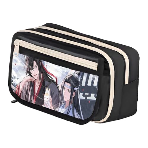 Gooyeh Anime Federmäppchen Wei Wu Xian Federmäppchen LAN Wang Ji Merch Schreibwaren Tasche Manga Stil Schulbedarf für Schüler, Typ 1, 21*13*8cm, Kosmetikkoffer von Gooyeh