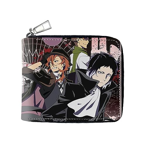 Gooyeh Bungo Stray Dogs Brieftasche Anime Spiel periphere Kinder Erwachsene tragbare Cartoon Druck Brieftasche Karte Tasche große Kapazität voll Farbe Folio Leder Geldbörse von Gooyeh