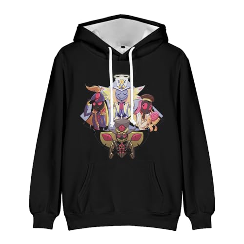 Gooyeh Hazbin Hotel Sweatshirt Jugend Erwachsene 3D Druck Sweatshirt Mode Pullover Sweatshirt Casual Sport Sweatshirt Hoodie von Gooyeh