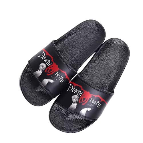Gooyeh Misa Amane Anime Hausschuhe, Death Note Badezimmer Sandalen, Wasserdicht Anti-Rutsch Slippers, Innen- und Außenhausschuhe für Unisex von Gooyeh