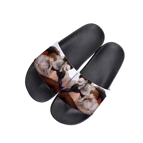 Gooyeh Misa Amane Anime Hausschuhe, Death Note Badezimmer Sandalen, Wasserdicht Anti-Rutsch Slippers, Innen- und Außenhausschuhe für Unisex von Gooyeh