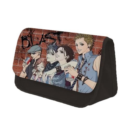 Gooyeh Osaki Nana Federmäppchen Komatsu Nana Anime Federmäppchen Cartoon 3D Gedruckt Manga Stil Große Kapazität Studenten Schreibwaren Tasche Stifttasche Tragbare Box, Typ 1, 22*13*7.5cm von Gooyeh