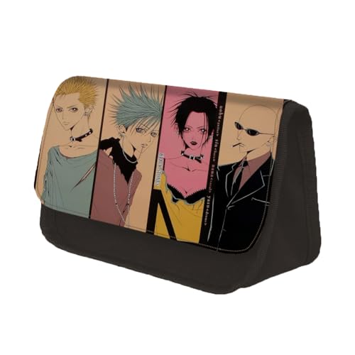 Gooyeh Osaki Nana Federmäppchen Komatsu Nana Anime Federmäppchen Cartoon 3D Gedruckt Manga Stil Große Kapazität Studenten Schreibwaren Tasche Stifttasche Tragbare Box, Typ 10, 22*13*7.5cm von Gooyeh