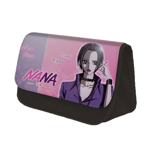 Gooyeh Osaki Nana Federmäppchen Komatsu Nana Anime Federmäppchen Cartoon 3D Gedruckt Manga Stil Große Kapazität Studenten Schreibwaren Tasche Stifttasche Tragbare Box, Typ 2, 22*13*7.5cm von Gooyeh