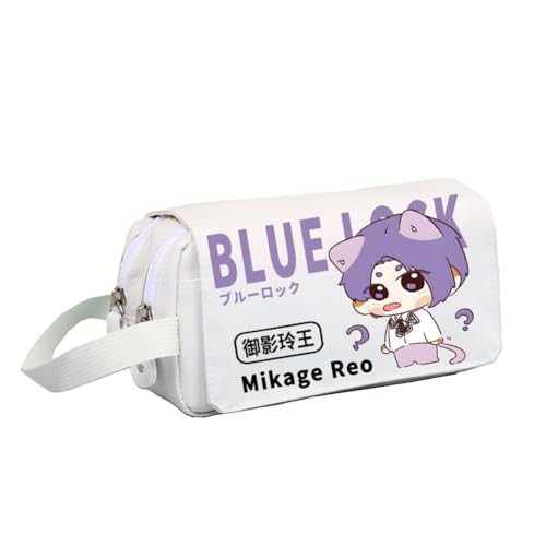 Isagi Yoichi Federmäppchen Anime Bachira Meguru Federmäppchen Große Kapazität Schreibwaren Tasche Cartoon Tragbare Aufbewahrungstasche Federmäppchen für Schüler Mädchen Jungen, Typ 2, 20*10*8cm von Gooyeh