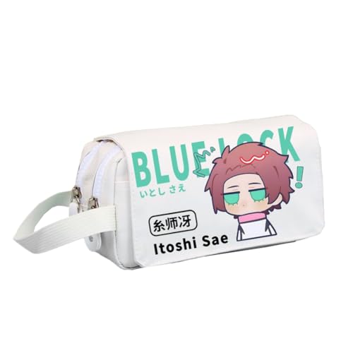 Isagi Yoichi Federmäppchen Anime Bachira Meguru Federmäppchen Große Kapazität Schreibwaren Tasche Cartoon Tragbare Aufbewahrungstasche Federmäppchen für Schüler Mädchen Jungen, Typ 5, 20*10*8cm von Gooyeh