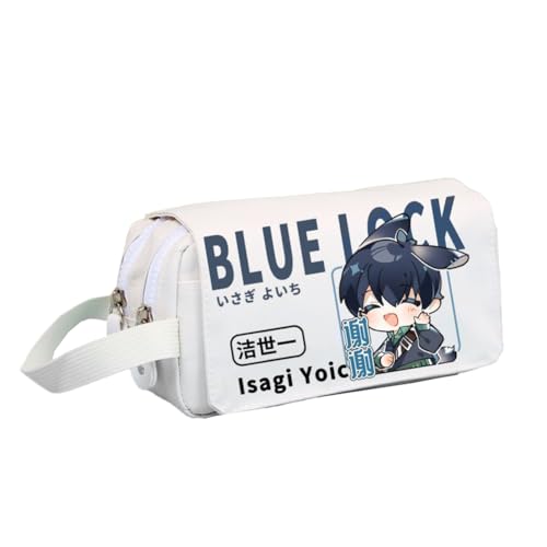 Isagi Yoichi Federmäppchen Anime Bachira Meguru Federmäppchen Große Kapazität Schreibwaren Tasche Cartoon Tragbare Aufbewahrungstasche Federmäppchen für Schüler Mädchen Jungen, Typ 7, 20*10*8cm von Gooyeh