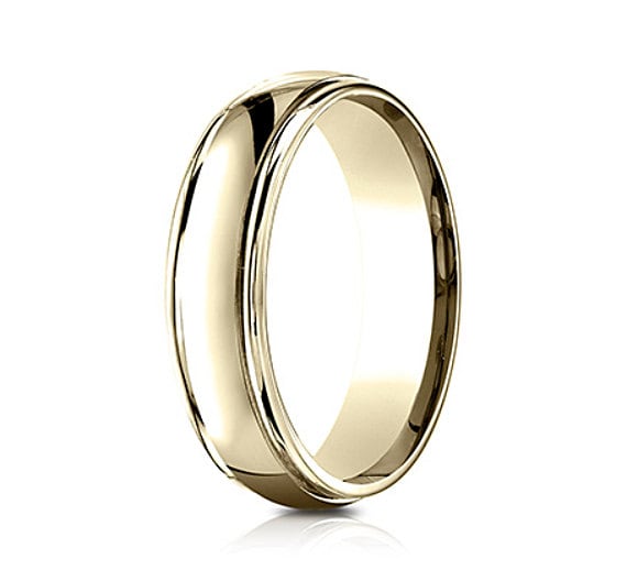 14K Gelbgold Herren Ehering, Moderner Herrengold 6 Mm Trauring, Traditioneller 8 Band 14K Gelbgold Herren Ehering, Moderner Herrengold 6 Mm Trauring, Traditioneller 8 Band von GopalsJewelry
