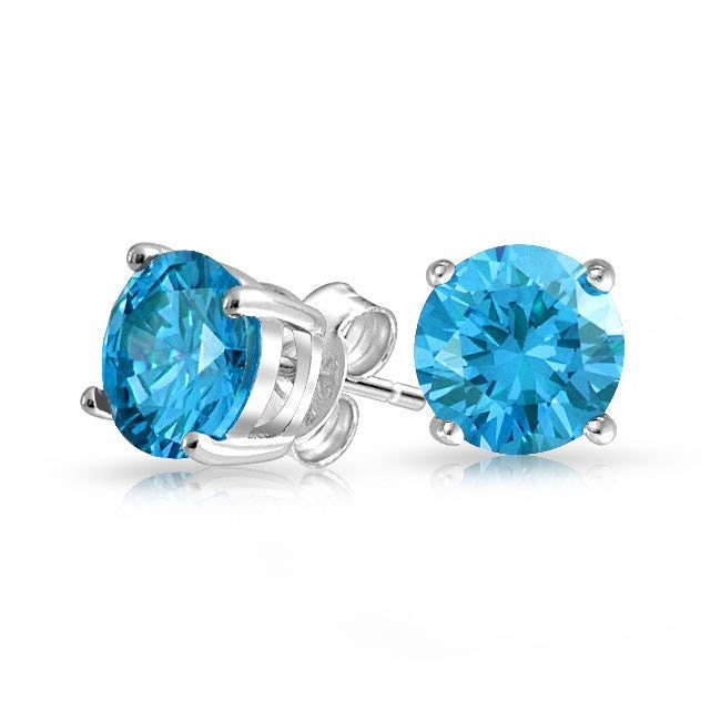 Zauberhafte Blaue Topas Ohrringe, 14K Handgemachte Ohrstecker, Edelstein Ohrringe von GopalsJewelry